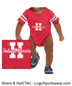 Babies Indiana Hoosiers onsie Design Zoom